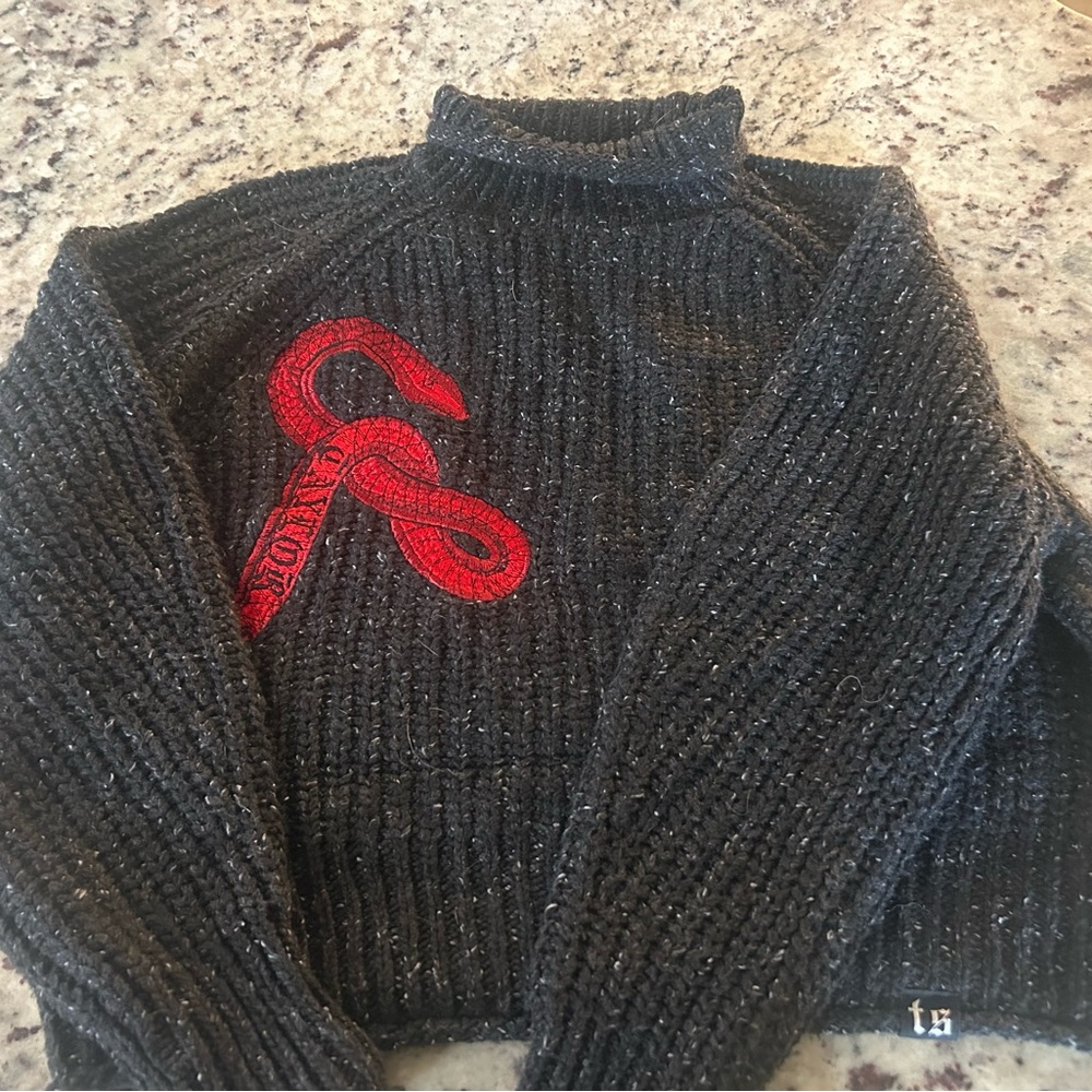 reputation mock neck sweater